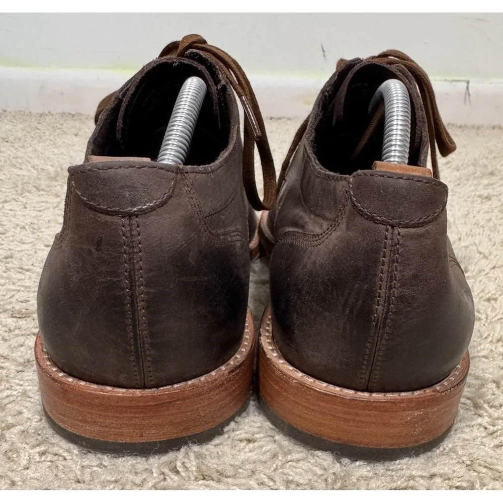 Cole Haan Feathercraft Grand Brown Leather Blucher Oxford Dress Shoes Men's 10.5
